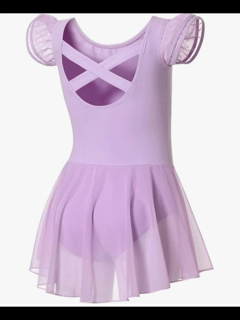 Lilac Ballet Leotard With Chiffon Skirt Girls 6